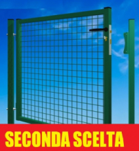SECONDA SCELTA - Cancello Garden - con Rete Saldata 50X50X4 mm -  Telaio 35/40 mm - Dimensione: cm100X125h - Peso 26 kg -  Colore:Verde
