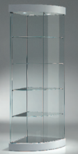 Vetrina Angolare in Cristallo Temperato (58 x 58 x h 190 cm)