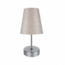 Lampada da tavolo Estelya cromo beige