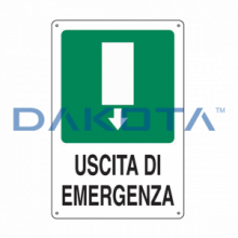 Uscita Emergenza Basso 20 x 30