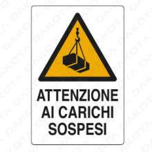 Attenzione Carichi Sospesi 40 x 60