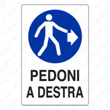 Pedoni a Destra 40 x 60